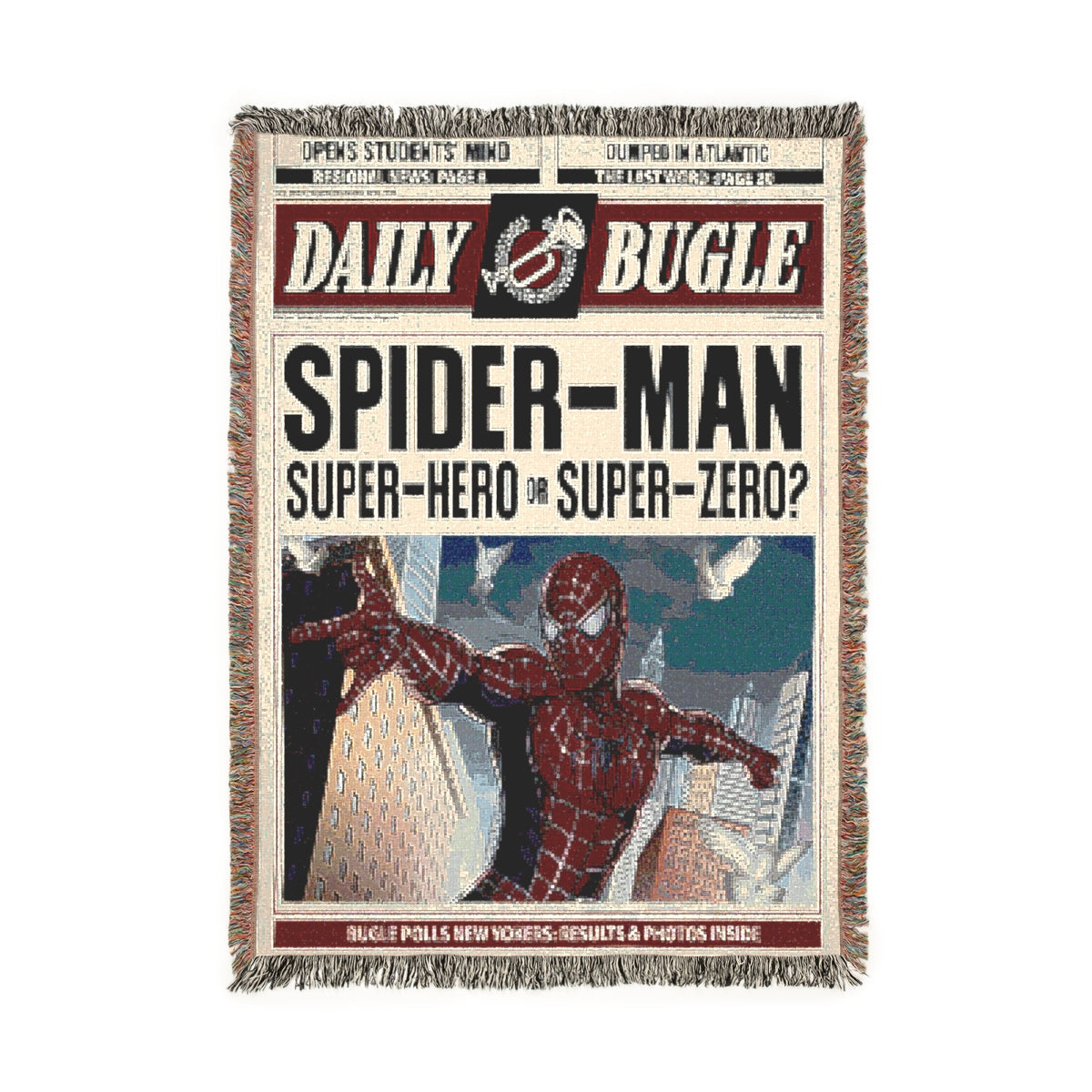 Spider-Man Newspaper Blanket